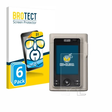 Parte frontale di una confezione del prodotto con il logo del marchio BROTECT. Accanto è raffigurato il dispositivo Fujifilm I