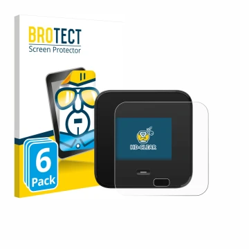 Parte frontale di una confezione del prodotto con il logo del marchio BROTECT. Accanto è raffigurato il dispositivo Netgear Ni