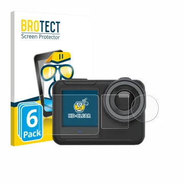 Parte frontale di una confezione del prodotto con il logo del marchio BROTECT. Accanto è raffigurato il dispositivo SVBONY SVG