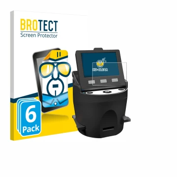 Parte frontale di una confezione del prodotto con il logo del marchio BROTECT. Accanto è raffigurato il dispositivo Kodak SCAN