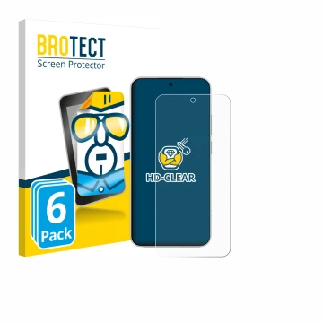 Parte frontale di una confezione del prodotto con il logo del marchio BROTECT. Accanto è raffigurato il dispositivo Xiaomi Red