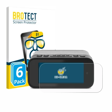Parte frontale di una confezione del prodotto con il logo del marchio BROTECT. Accanto è raffigurato il dispositivo TechniSat 
