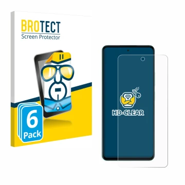 Parte frontale di una confezione del prodotto con il logo del marchio BROTECT. Accanto è raffigurato il dispositivo Oppo A5 co