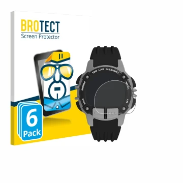 Parte frontale di una confezione del prodotto con il logo del marchio BROTECT. Accanto è raffigurato il dispositivo Timex Iron