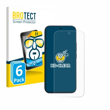 Parte frontale di una confezione del prodotto con il logo del marchio BROTECT. Accanto è raffigurato il dispositivo Vivo V70 c