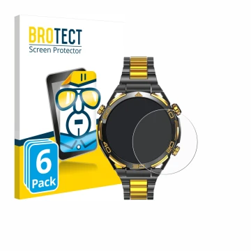 Parte frontale di una confezione del prodotto con il logo del marchio BROTECT. Accanto è raffigurato il dispositivo Blackview 