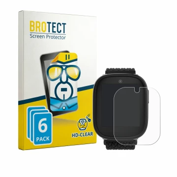 Parte frontale di una confezione del prodotto con il logo del marchio BROTECT. Accanto è raffigurato il dispositivo Xplora X6 