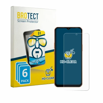 Parte frontale di una confezione del prodotto con il logo del marchio BROTECT. Accanto è raffigurato il dispositivo Oscal Flat
