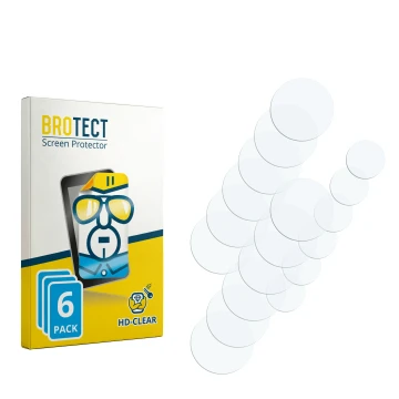 Parte frontale di una confezione del prodotto con il logo del marchio BROTECT. Accanto si trova la protezione per lo schermo c