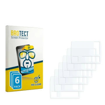 Parte frontale di una confezione del prodotto con il logo del marchio BROTECT. Accanto si trova la protezione per lo schermo c