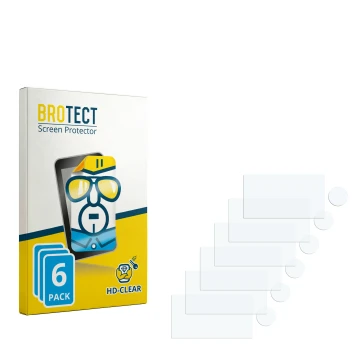 Parte frontale di una confezione del prodotto con il logo del marchio BROTECT. Accanto si trova la protezione per lo schermo c