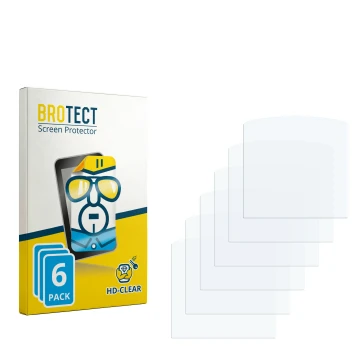 Parte frontale di una confezione del prodotto con il logo del marchio BROTECT. Accanto si trova la protezione per lo schermo c