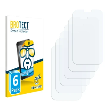 Parte frontale di una confezione del prodotto con il logo del marchio BROTECT. Accanto si trova la protezione per lo schermo c
