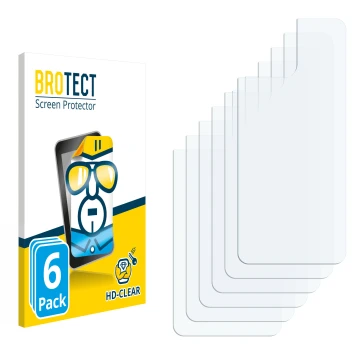 Parte frontale di una confezione del prodotto con il logo del marchio BROTECT. Accanto si trova la protezione per lo schermo c