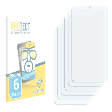 Parte frontale di una confezione del prodotto con il logo del marchio BROTECT. Accanto si trova la protezione per lo schermo c
