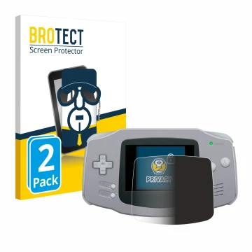 Parte frontale di una confezione del prodotto con il logo del marchio BROTECT. Accanto è raffigurato il dispositivo Nintendo G