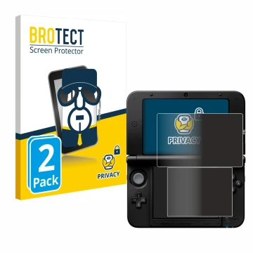 Parte frontale di una confezione del prodotto con il logo del marchio BROTECT. Accanto è raffigurato il dispositivo Nintendo 3