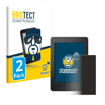 Parte frontale di una confezione del prodotto con il logo del marchio BROTECT. Accanto è raffigurato il dispositivo Amazon Kin