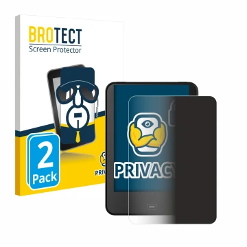 Parte frontale di una confezione del prodotto con il logo del marchio BROTECT. Accanto è raffigurato il dispositivo Tolino Vis