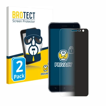 Parte frontale di una confezione del prodotto con il logo del marchio BROTECT. Accanto è raffigurato il dispositivo ASUS ZenFo