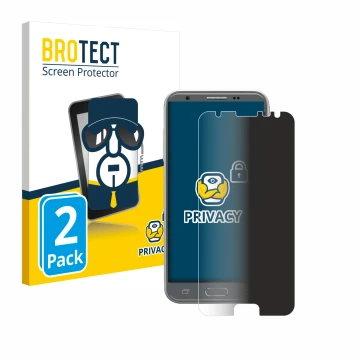 Parte frontale di una confezione del prodotto con il logo del marchio BROTECT. Accanto è raffigurato il dispositivo Samsung Ga
