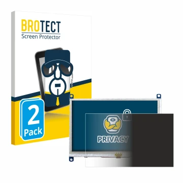 Parte frontale di una confezione del prodotto con il logo del marchio BROTECT. Accanto è raffigurato il dispositivo Raspberry 