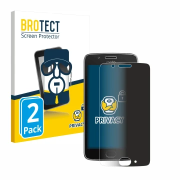 Parte frontale di una confezione del prodotto con il logo del marchio BROTECT. Accanto è raffigurato il dispositivo Motorola M