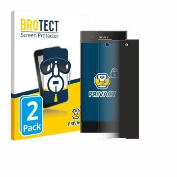 Parte frontale di una confezione del prodotto con il logo del marchio BROTECT. Accanto è raffigurato il dispositivo Sony Xperi