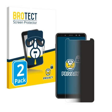 Parte frontale di una confezione del prodotto con il logo del marchio BROTECT. Accanto è raffigurato il dispositivo Samsung Ga