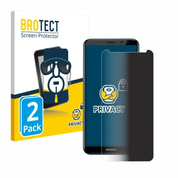 Parte frontale di una confezione del prodotto con il logo del marchio BROTECT. Accanto è raffigurato il dispositivo Huawei Mat