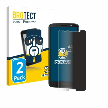 Parte frontale di una confezione del prodotto con il logo del marchio BROTECT. Accanto è raffigurato il dispositivo Motorola M