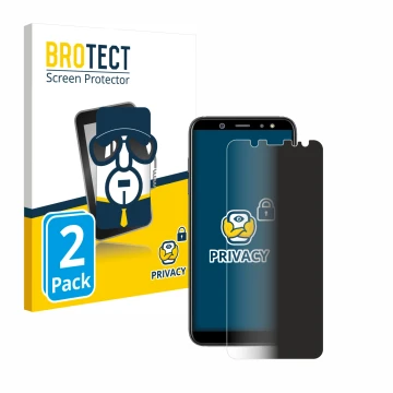 Parte frontale di una confezione del prodotto con il logo del marchio BROTECT. Accanto è raffigurato il dispositivo Samsung Ga