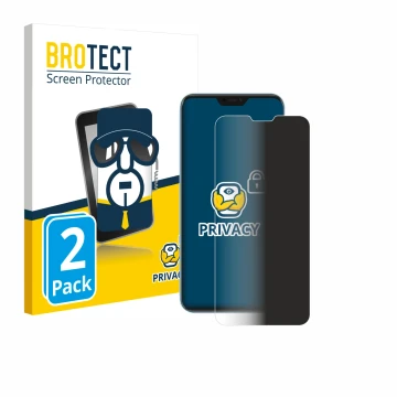 Parte frontale di una confezione del prodotto con il logo del marchio BROTECT. Accanto è raffigurato il dispositivo Xiaomi Red