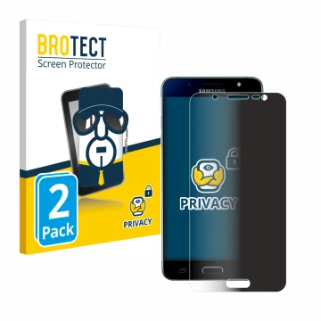 Parte frontale di una confezione del prodotto con il logo del marchio BROTECT. Accanto è raffigurato il dispositivo Samsung Ga