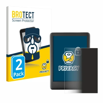 Parte frontale di una confezione del prodotto con il logo del marchio BROTECT. Accanto è raffigurato il dispositivo Amazon Kin