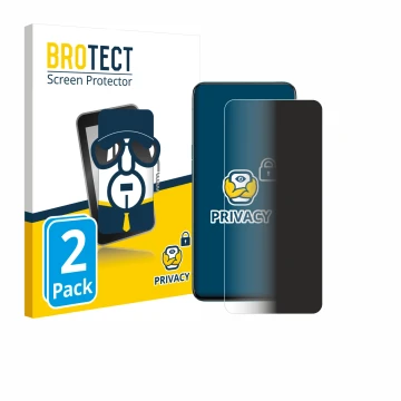 Parte frontale di una confezione del prodotto con il logo del marchio BROTECT. Accanto è raffigurato il dispositivo Oppo Reno 