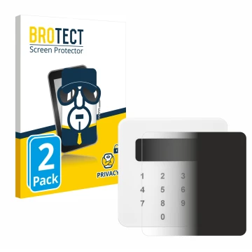 Parte frontale di una confezione del prodotto con il logo del marchio BROTECT. Accanto è raffigurato il dispositivo SumUp Air 