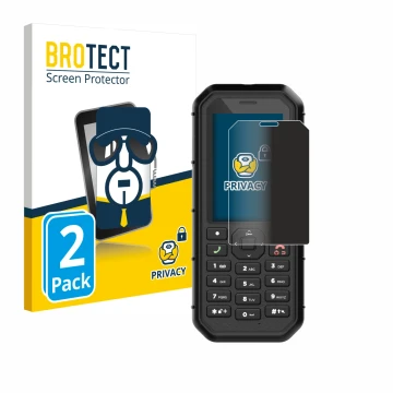 Parte frontale di una confezione del prodotto con il logo del marchio BROTECT. Accanto è raffigurato il dispositivo Caterpilla