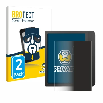 Parte frontale di una confezione del prodotto con il logo del marchio BROTECT. Accanto è raffigurato il dispositivo Tolino Vis