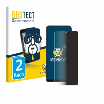 Parte frontale di una confezione del prodotto con il logo del marchio BROTECT. Accanto è raffigurato il dispositivo Oppo A91 c