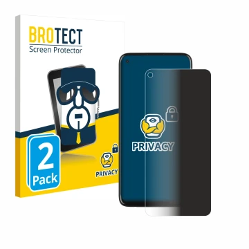 Parte frontale di una confezione del prodotto con il logo del marchio BROTECT. Accanto è raffigurato il dispositivo Motorola M