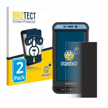 Parte frontale di una confezione del prodotto con il logo del marchio BROTECT. Accanto è raffigurato il dispositivo Ecom Smart