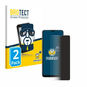 Parte frontale di una confezione del prodotto con il logo del marchio BROTECT. Accanto è raffigurato il dispositivo Oppo Find 