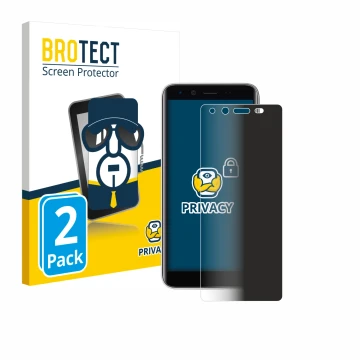 Parte frontale di una confezione del prodotto con il logo del marchio BROTECT. Accanto è raffigurato il dispositivo Emporia Sm