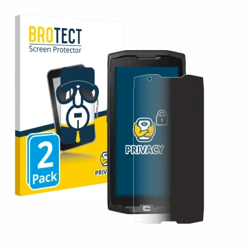 Parte frontale di una confezione del prodotto con il logo del marchio BROTECT. Accanto è raffigurato il dispositivo Crosscall 