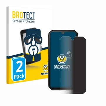 Parte frontale di una confezione del prodotto con il logo del marchio BROTECT. Accanto è raffigurato il dispositivo Blackview 