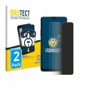 Parte frontale di una confezione del prodotto con il logo del marchio BROTECT. Accanto è raffigurato il dispositivo Blackview 