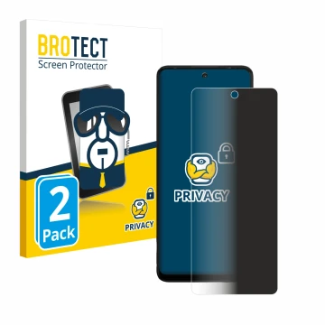 Parte frontale di una confezione del prodotto con il logo del marchio BROTECT. Accanto è raffigurato il dispositivo Motorola M