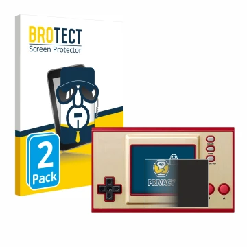 Parte frontale di una confezione del prodotto con il logo del marchio BROTECT. Accanto è raffigurato il dispositivo Nintendo G