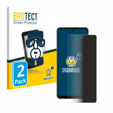 Parte frontale di una confezione del prodotto con il logo del marchio BROTECT. Accanto è raffigurato il dispositivo Motorola M